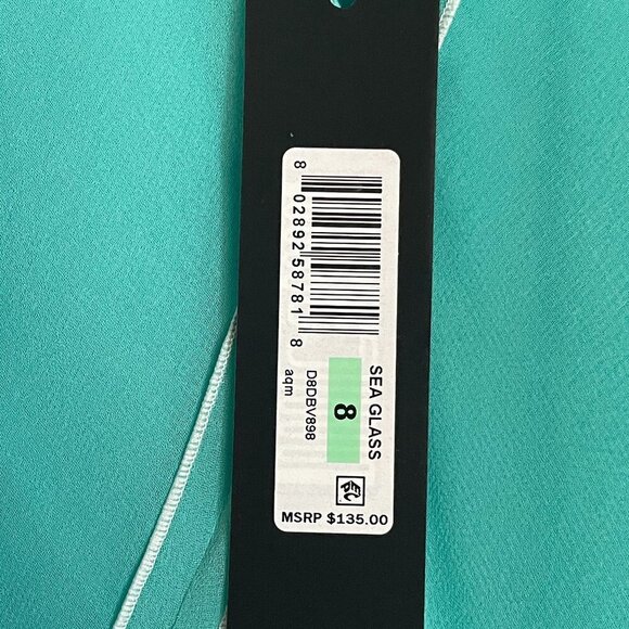 Donna Karan New York tie dye faux wrap asymmetrical dress sz 8 - Picture 5 of 8